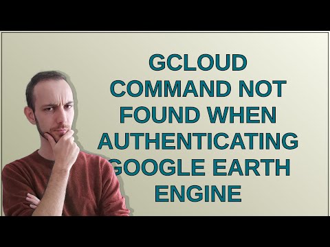 gcloud command not found when authenticating google earth engine