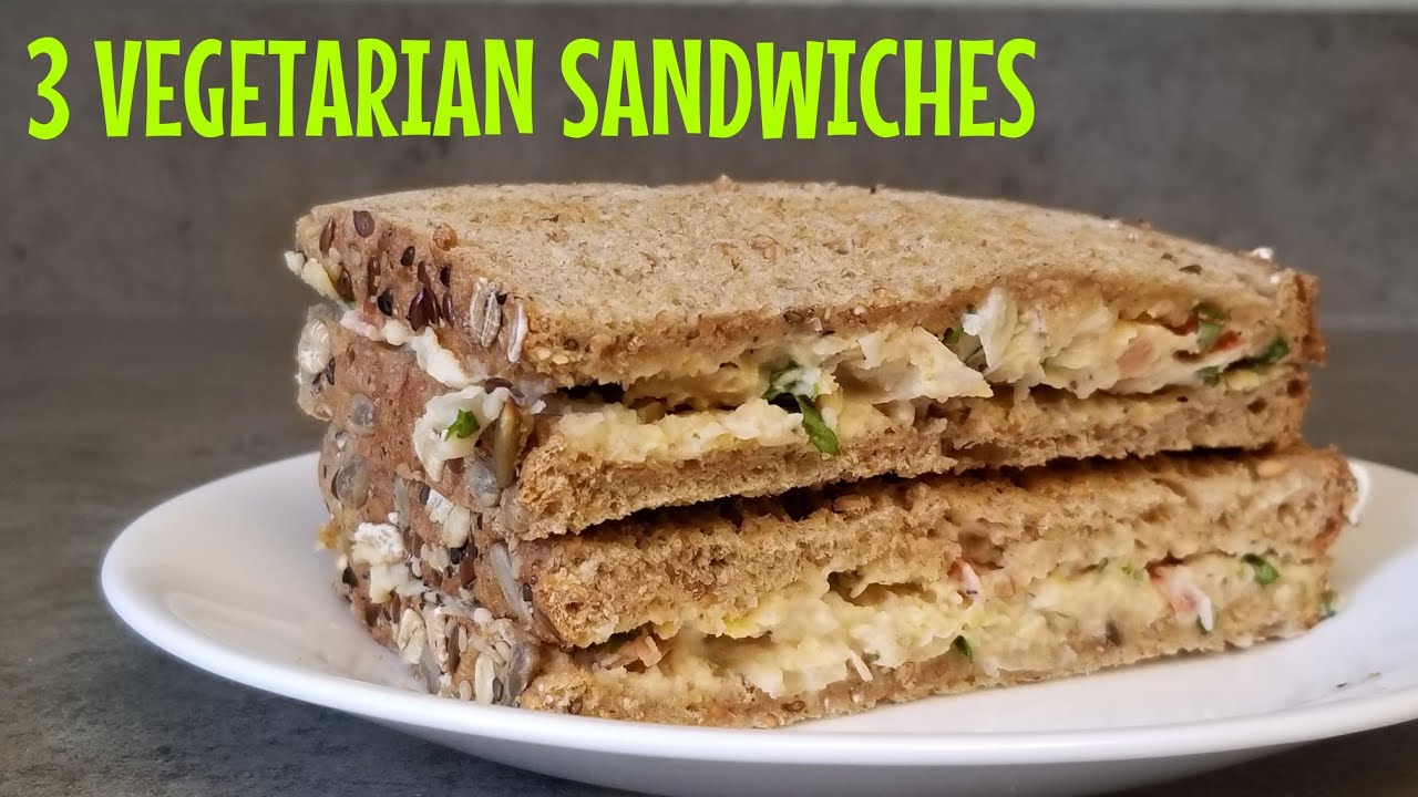 3 Easy Vegetarian Sandwiches for School Easy Vegetarian to go meals