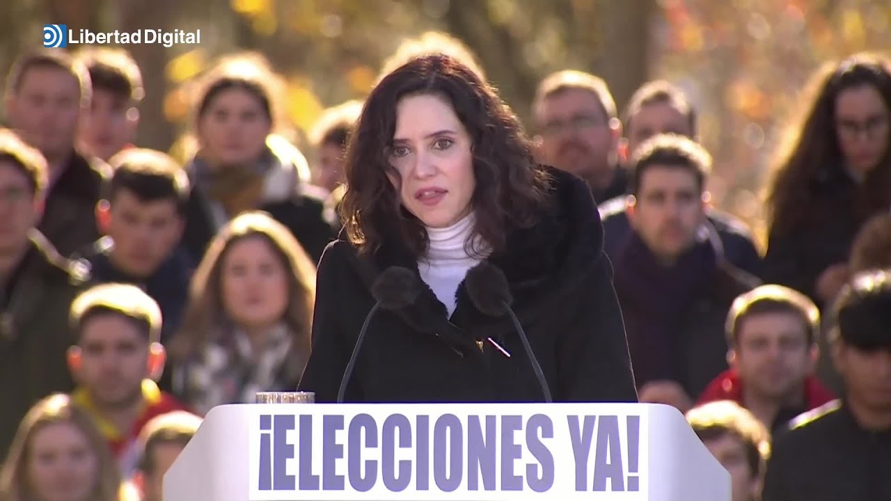 Ayuso pronuncia su discurso más crítico contra Sánchez y la situación política