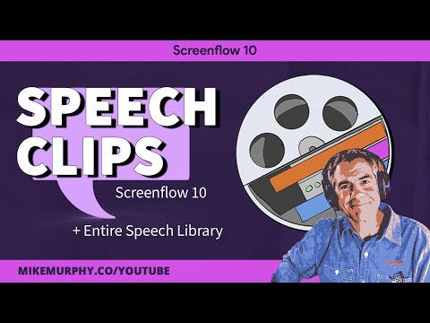 Screenflow 10:  How To Insert Speech Clips