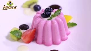 Resep Blackcurrant Pannacota with Vanilla Sauce | Agaros | Swallow Globe Brand