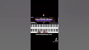 Learn this Silk Sonic intro 🔥 #shorts #simplekeyz