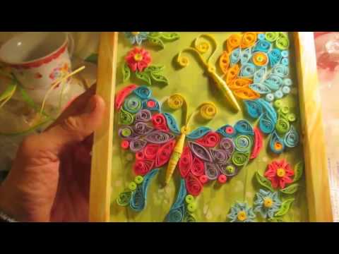 Порхающие красавицы- кручение из бумаги- часть 3