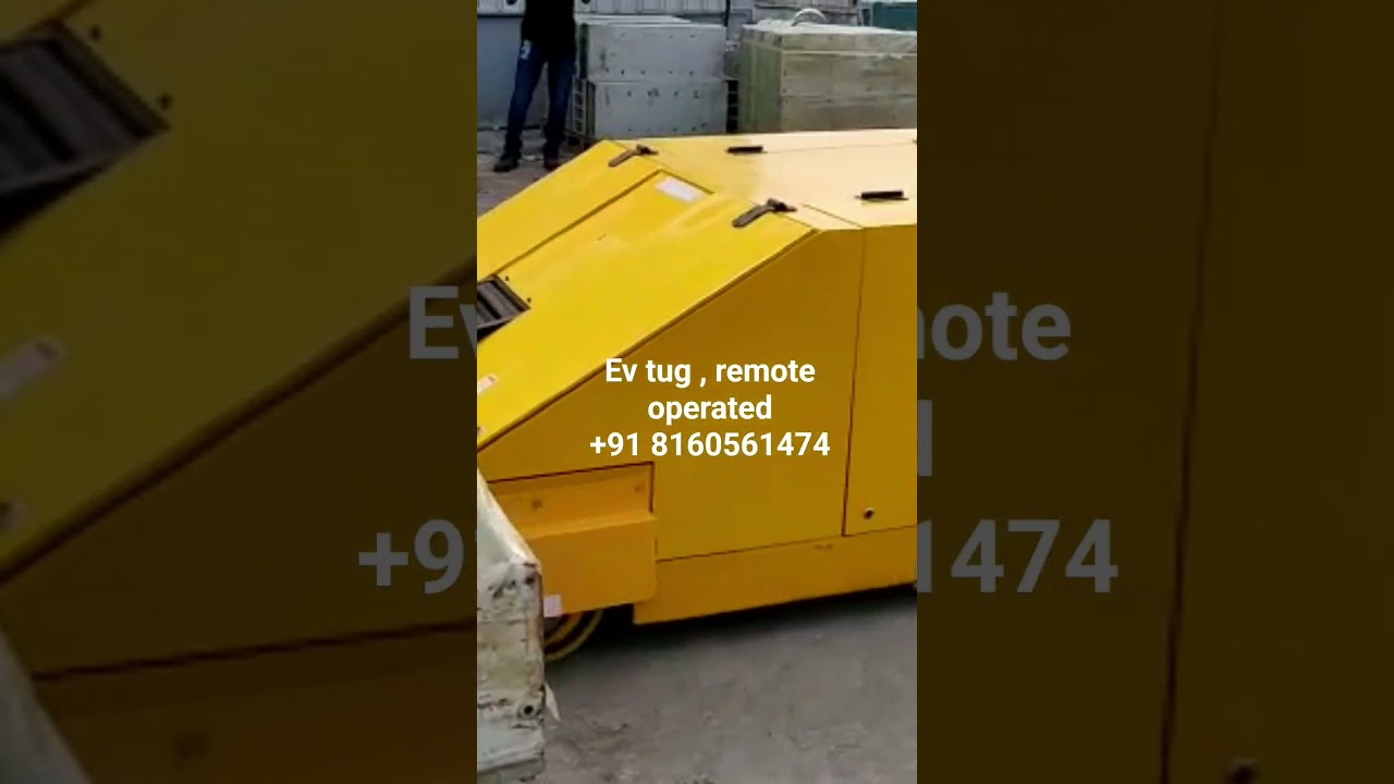 Electric tug , with remote operated 30 ton capacity and 6 hour battery backup.