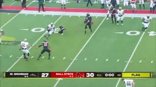 Western Michigan VS Ball State CRAZY ending!!