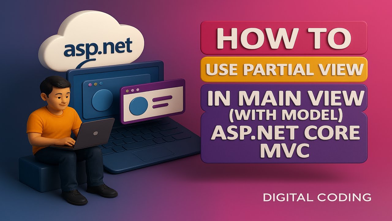 How to Use Partial View in Parent View||MVC Core Tutorial||Partial View ...