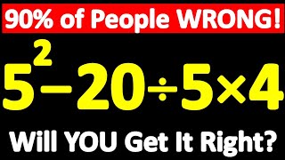 90% of People Get This Tricky Math Question WRONG! Will YOU Get It Right? 🧠