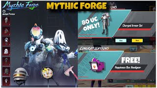 BGMI MYTHIC FORGE CRATE OPENING 🔥 CHARGED ARMOR SET IN 80 UC ONLY! 😱🔥