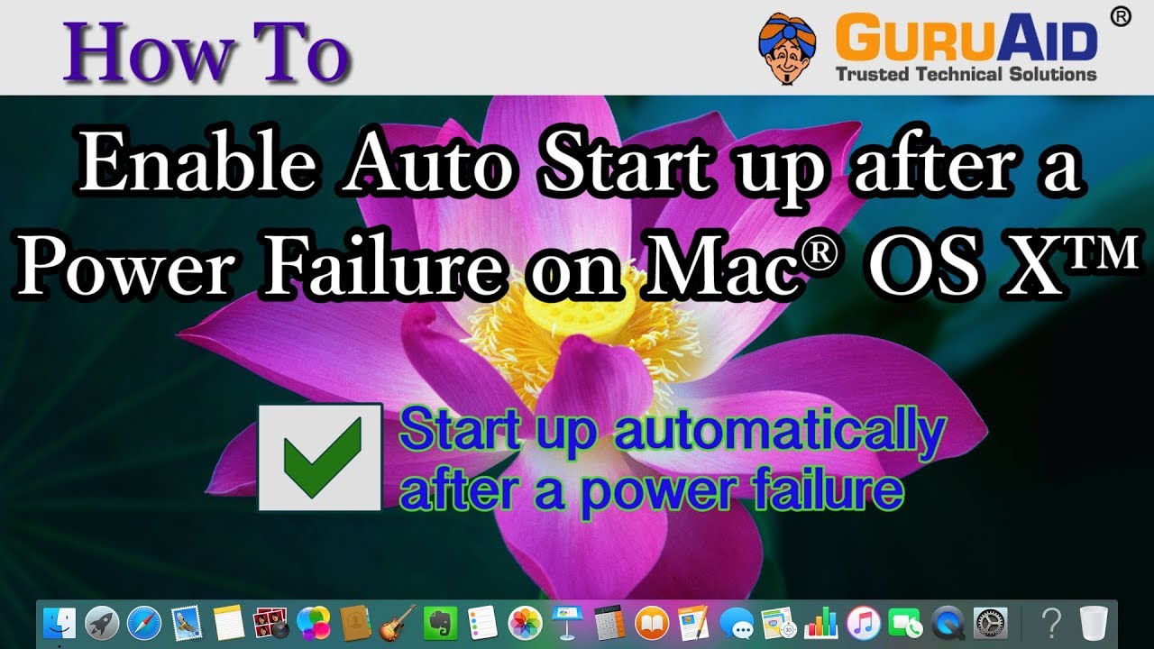 How To Enable Mac Computers To Automatically Power On – PJLM