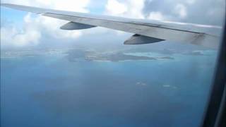 Boeing 777 landing in Antigua