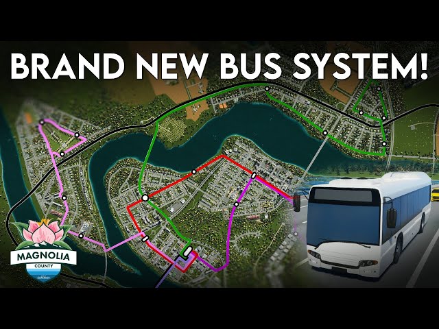COMPLETELY Redesigning a Bus System in Cities Skylines 2! | MC #21 class=