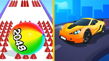 Ball Run 2048 VS Race Master 3D - All Levels Gameplay Android iOS Ep 1