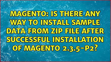 Is there any way to install sample data from Zip file after successful installation of magento...