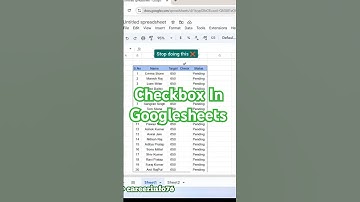 check box in Googlesheets 💯 #excel #asmr #computer #excelformula #tricks #exceltips #trending #yt