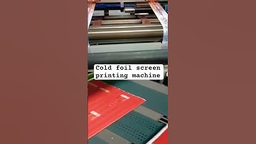 Cold foil screen printing machine
