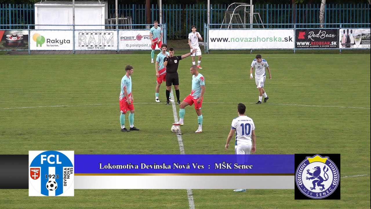 Lokomotíva Devínska Nová Ves : MŠK Senec 0 : 3 zostrih a rozhovor 2425 HD .