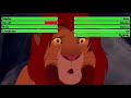 The Lion King (1994) Final Battle with healthbars 1/2 (Edited By @Kobe W )