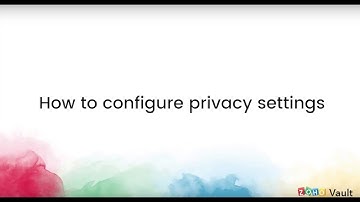 How to configure privacy settings - Zoho Vault