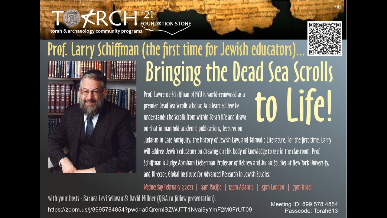 TOARCH '21.2 with Prof. Larry Schiffman