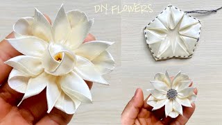 Diy Amazing Ribbon Flower Work / Hand Embroidery Amazing Trick / Sewing Hacks / hướng dẫn làm hoa