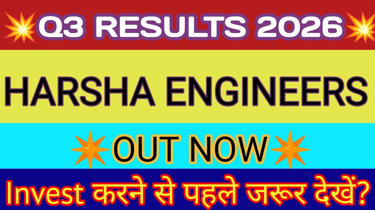 Harsha Engineers Q3 Results 2026 🔴 Harsha Engineers Results 🔴 Harsha Engineers Share Latest News