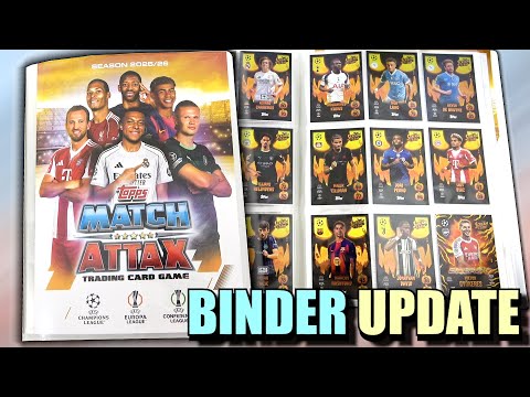 MATCH ATTAX BINDER UPDATE | How To Store The New 2025/26 Update Cards |  Festive Update & Scream Team - YouTube