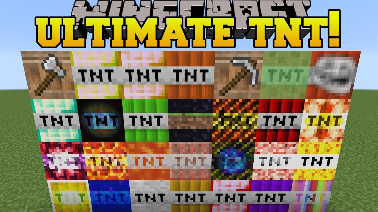 Minecraft Ultimate Tnt World Ending Explosives Chunk Destroyers More Mod Showcase Youtube