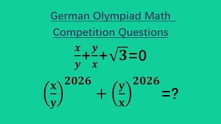 German Olympiad Competition Question,a bit hard #math#olympiad#Germany