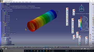 Composites Catia v5 "Native" FEA, video 11, Drive Shaft, Nader G. Zamani
