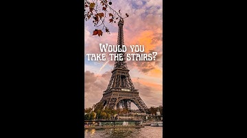 Climbing up the stairs of the Eiffel Tower #paris  #eiffeltower #parisvibes #eiffeltowerparis