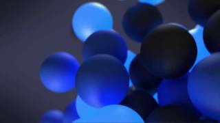 Bouncing Balls Logo Blue 3D 1080p Full HD Animation