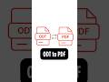 How to Convert ODT (OpenDocument) to PDF Online on Mobile 🔥ODT File to PDF | Fast & Free