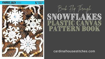 Snowflakes 02 Plastic Canvas Pattern Book Flip Through Video