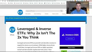 Be VERY Wary of Inverse or Leveraged ETFs