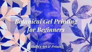Botanical Gel Printing for Beginners