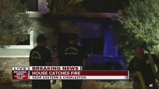 Officials investigate house fire near Charleston and Eastern