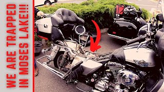 We're Trapped in Moses Lake,  Worst Trip Start Ever  -  2022 Bike Trip