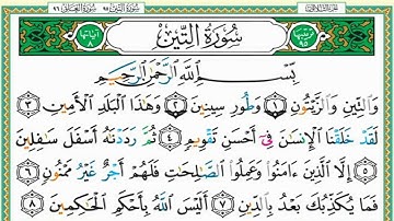 سورة التين مكررة 7 مرات ماهر المعيقلي Maher Almaikulai-surat altyn
