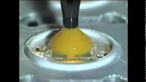 LED Encapsulation over Large Area with Volumetric Pump - Liquid Dispensing