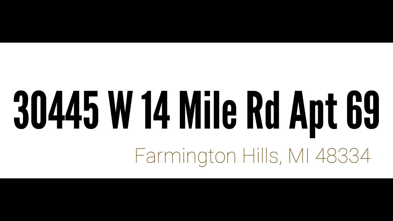 30445 W 14 Mile Rd Apt 69, Farmington Hills, MI 48