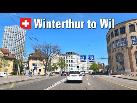 Spring in Switzerland ?? Ep#5 • Road Trip from Winterthur to Wil [4K]