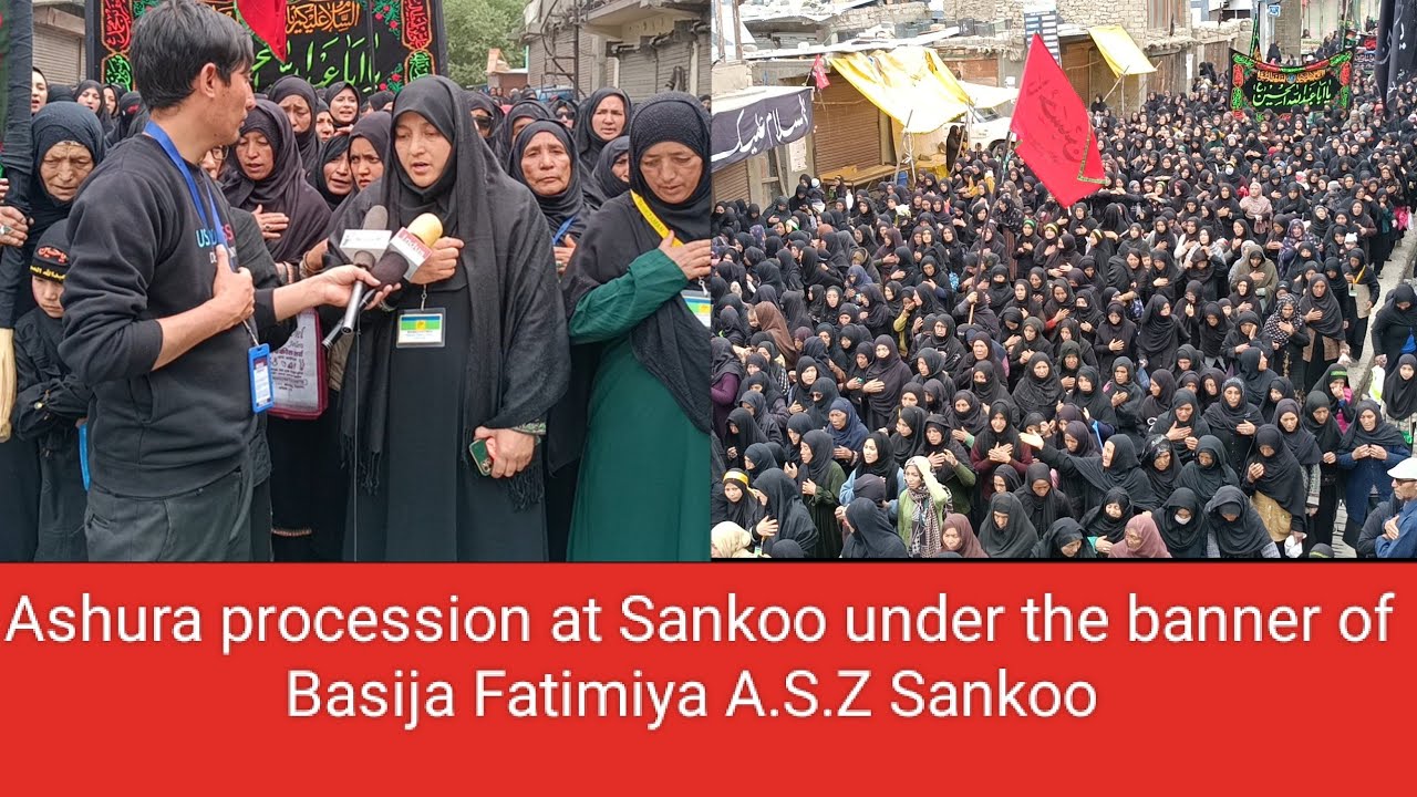 Ashura procession at Sankoo .B Fatimiya  A .S.Z Sankoo . report Habeel sagar
