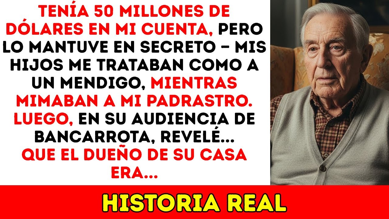 Tenía $50 Millones En Secreto: Los Chicos Me Trataron De Mendigo... ¡Hasta Que Revelé La Verdad!