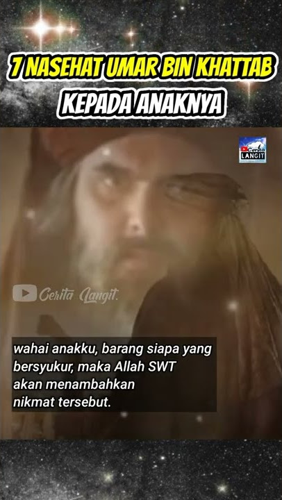 7 Nasehat Umar Bin Khattab Kepada Anaknya