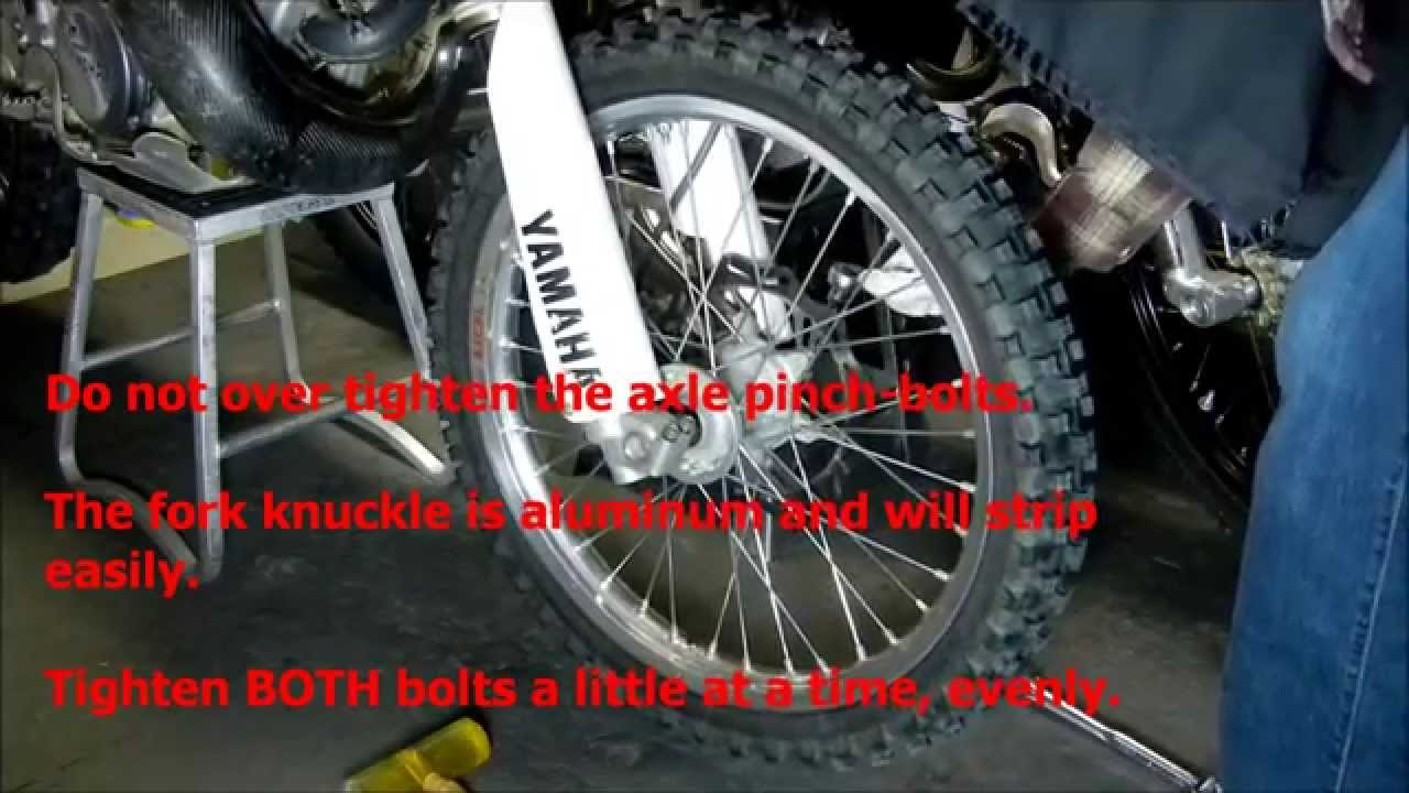 How to Tighten the Front Wheel on a Motorcycle YouTube