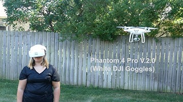 Phantom 4 Pro V2 0 users, The White DJI goggles now work!