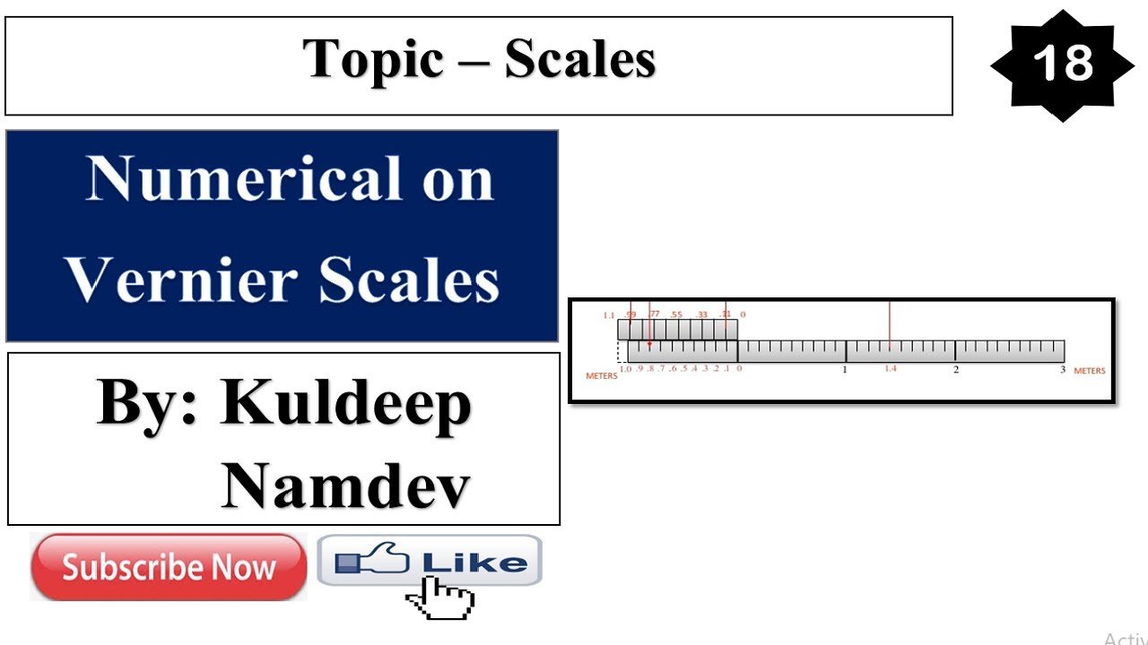 Scales(18) Vernier Scale Scales in engineering drawing Scales in