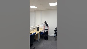 set up my work desk with me ⌨️🤭