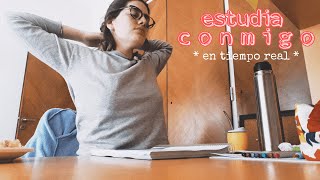 REAL STUDY WITH ME | Estudia conmigo en tiempo real sin música | ARGENTINA  :)