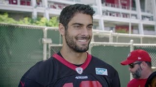 Jimmy Garoppolo: 'We Have Fast Guys Out There and They are All a Threat Deep'